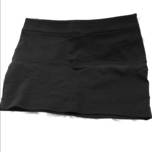 Black mini skirt